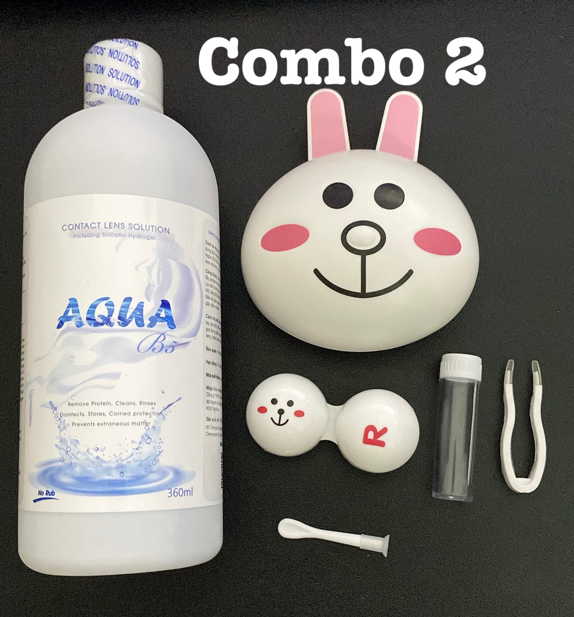 [HCM]Nước ngâm lens chai lớn 360ml
