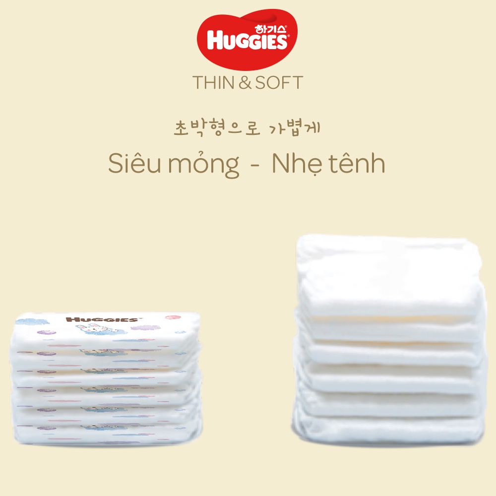 Tã dán Huggies thin and soft size L46/Xl42 Miếng