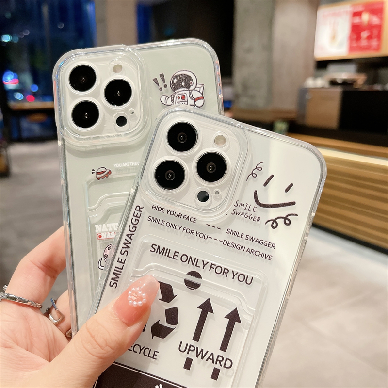 Phone%20Cases%20For%20itel%20RS4%20Back%20Case%20Card%20Holder%20Wallet%20Astronaut%20Arrow%20Transparent%20Case%20For%20itel%20RS4%20Phone%20Casing%20-%20Image%205