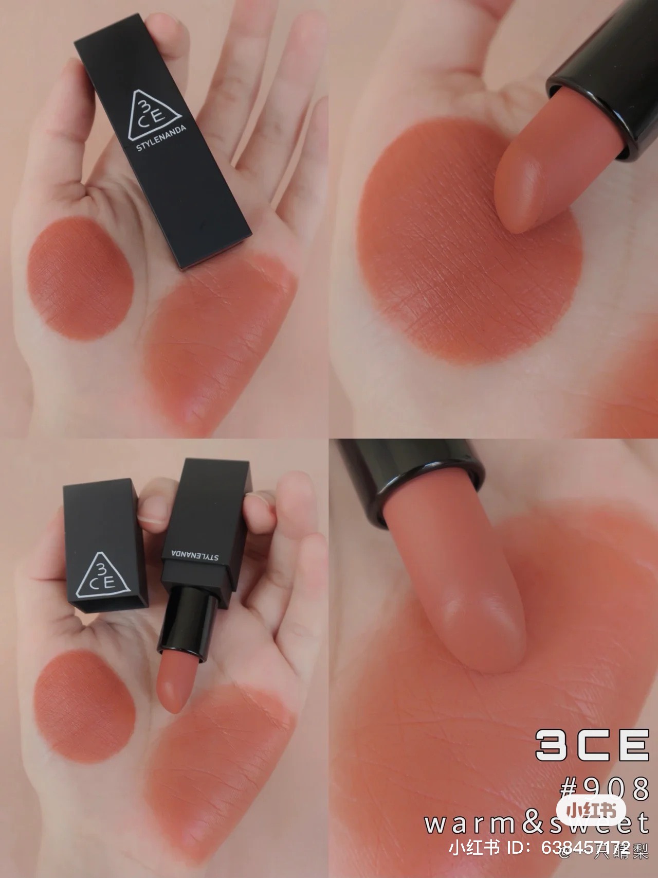 Son Thỏi 3CE Matte Lip Color Siêu Lì Lên Màu Chuẩn  3.5g
