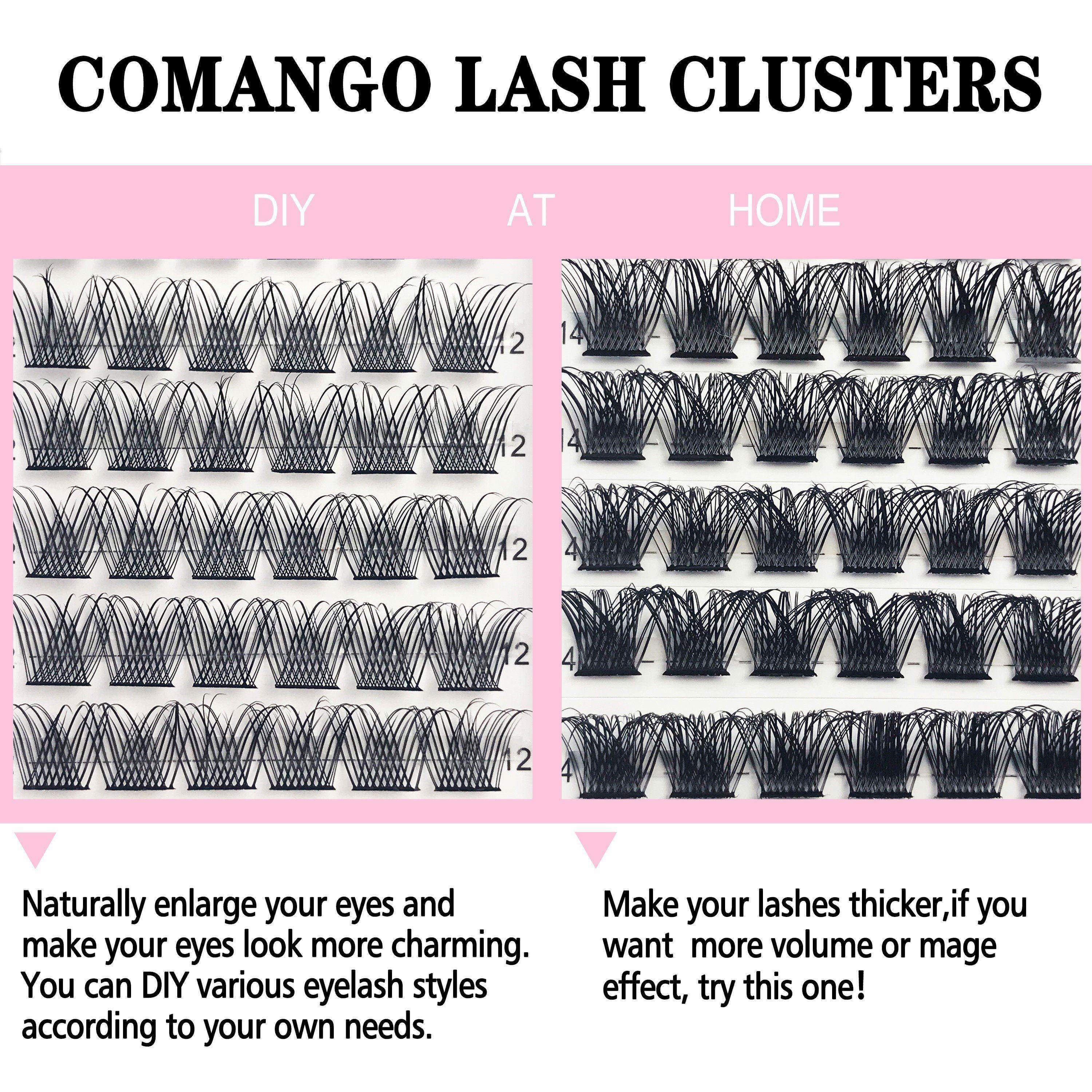 CoMango%20Lash%20Clusters%20D%20Curl%208/10/12/14/16/18MM%20DIY%20Eyelash%20Extensions%20Individual%20Lashes%20Cluster%20DIY%20at%20Home%20-%20Image%202