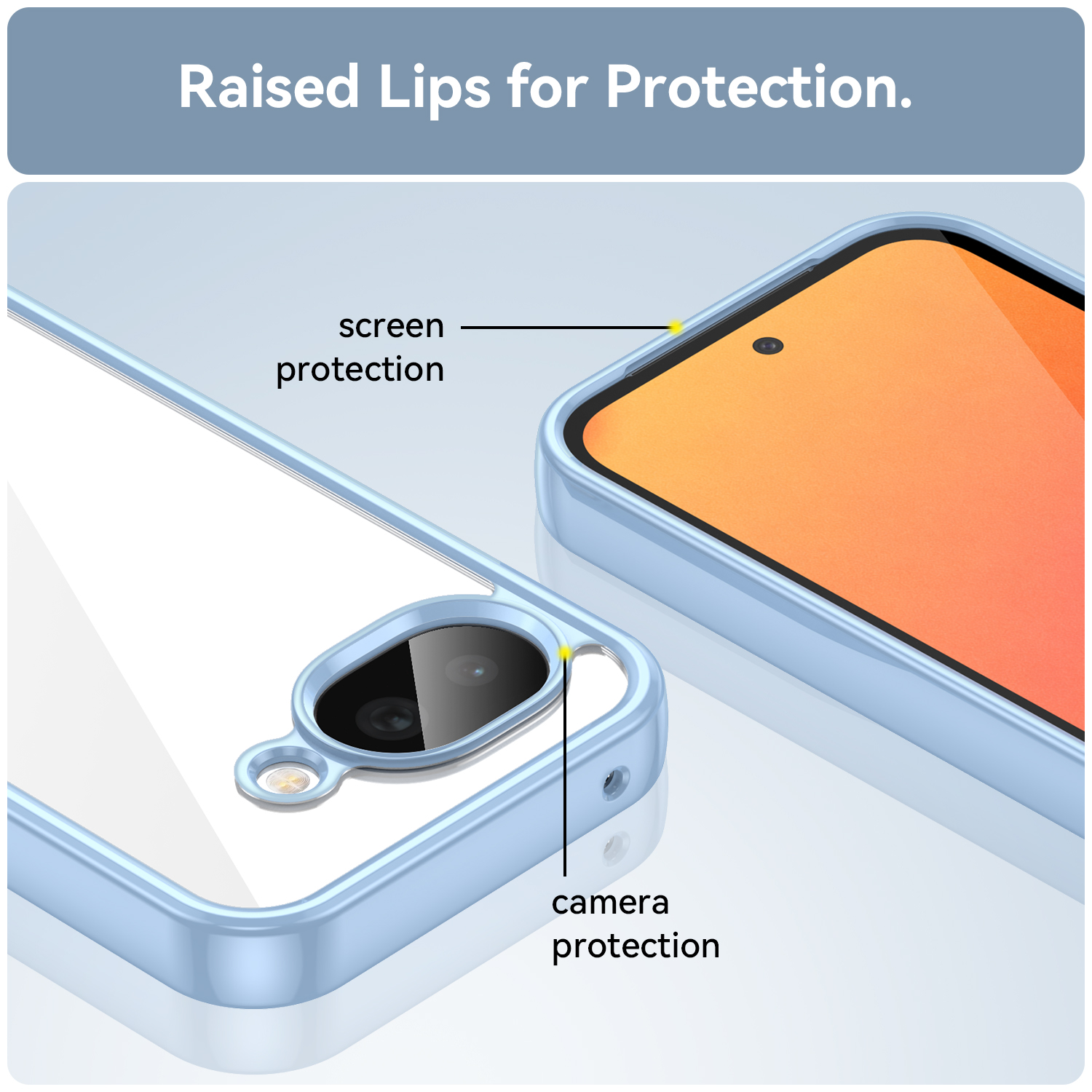 Google Pixel 10A Phone Case,Clear Shockproof Phone Transparent Cover for Google Pixel 10A.