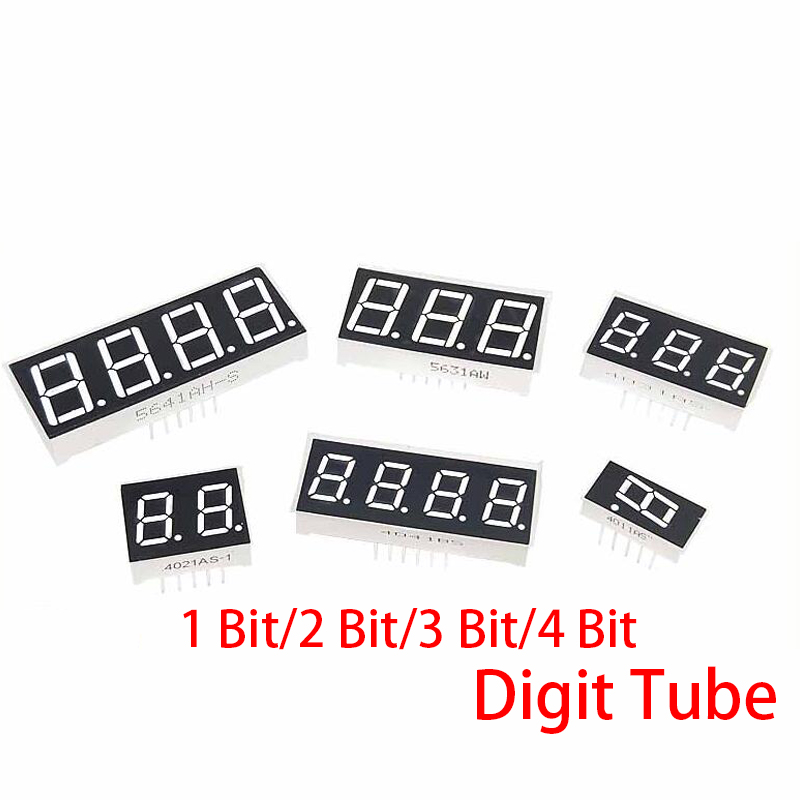 Led 4 Bit Digit %1pc 0.56inch LED display 7 Segment 1 Bit/2 Bit/3 Bit/4 Bit Digit Red ...