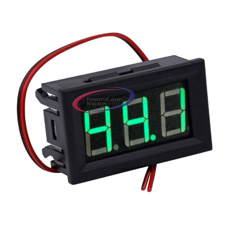 DC 5V-120V Digital Voltmeter Panel Gauge 2 Wires 0.56 inch LED Mini Voltage Meter Table Red Green Blue Display