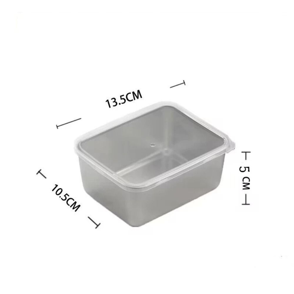 VGLPOP Rectangle Stainless Steel Food Storage Trays Preservation Box ...