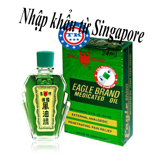 (HCM)Dầu gió xanh hiệu con ó 24ml - Singapore