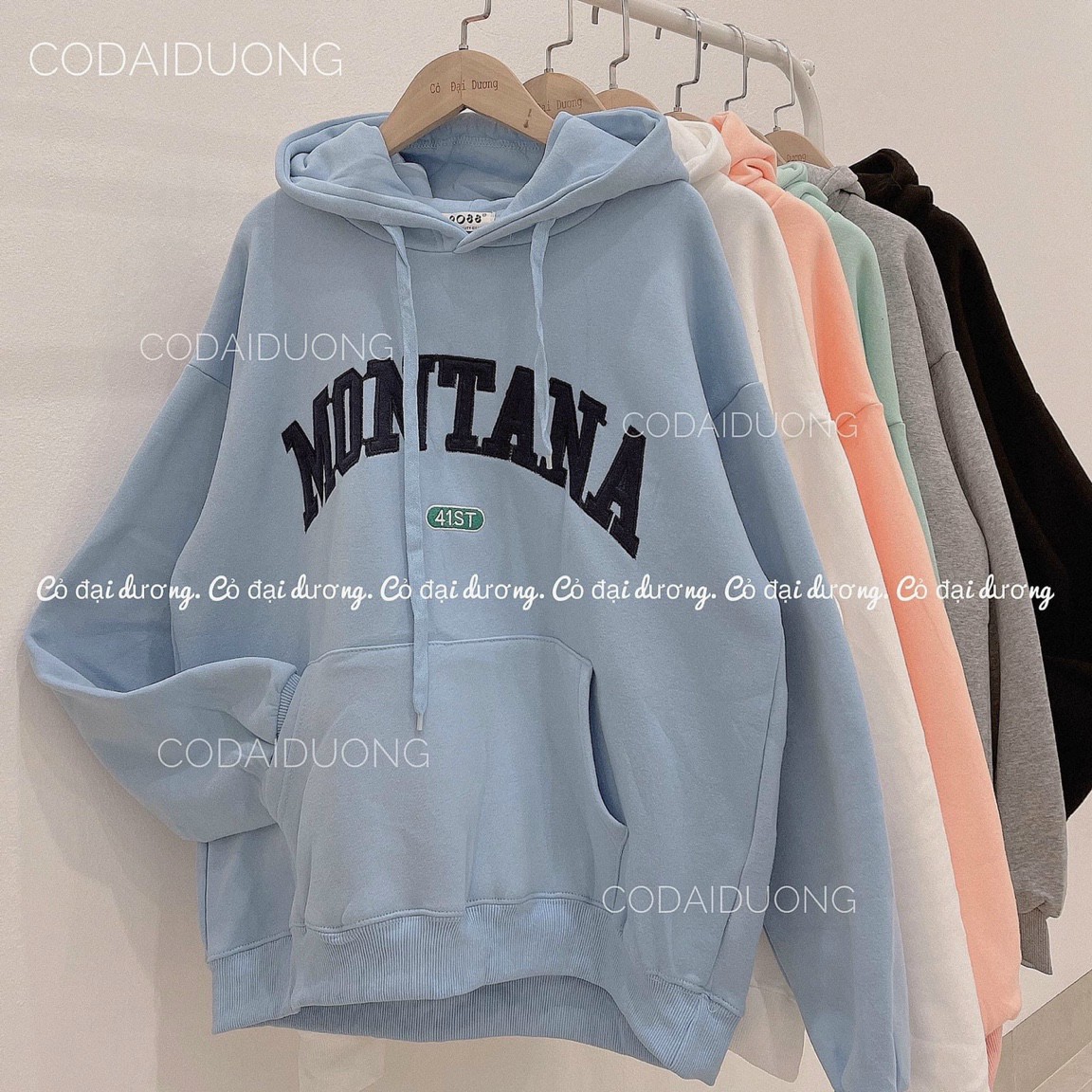 Áo Khoác Nỉ Hoodies, Áo Khoác Nam Nữ, Chữ Montata Cực Đẹp, Tay Phồng Dơi Mẫu Mới Hot Trend