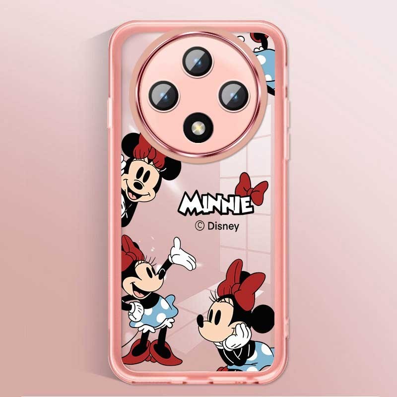 OPPO Reno 12F Reno12 F 5G Minnie Mouse Soft Silicone Full Cover Camera Protection Shockproof Crystal Rubber Case. 