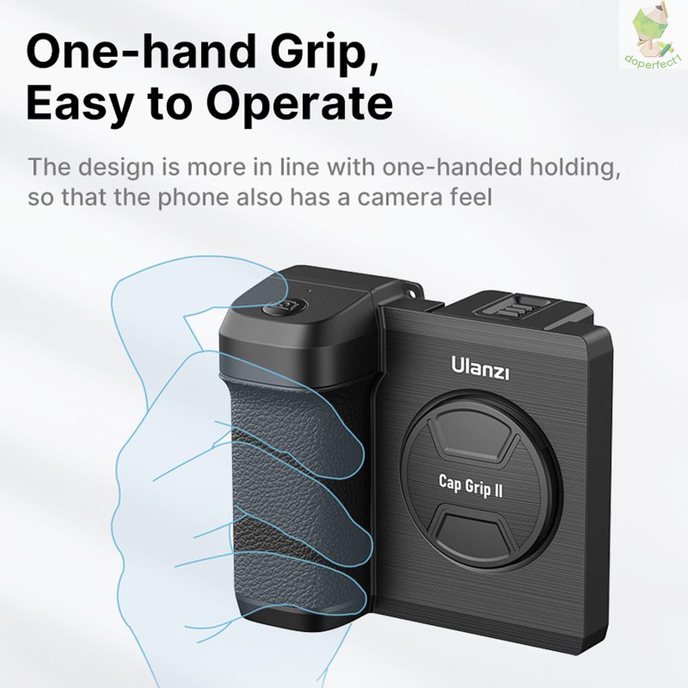 Ulanzi CG01 Wireless Smartphone Handle Grip Anti-shake Phone Holder Stabilizer with Remote Control 20M Effective Range B   Came-6.5