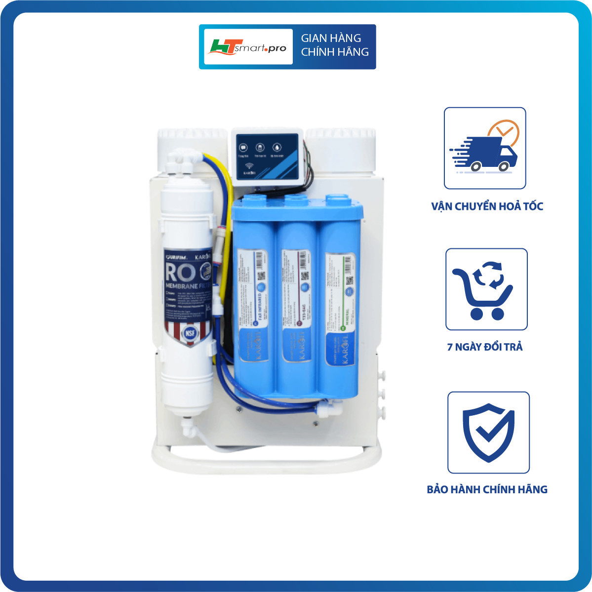 Máy lọc nước Karofi KAQ-U95 10 lõi