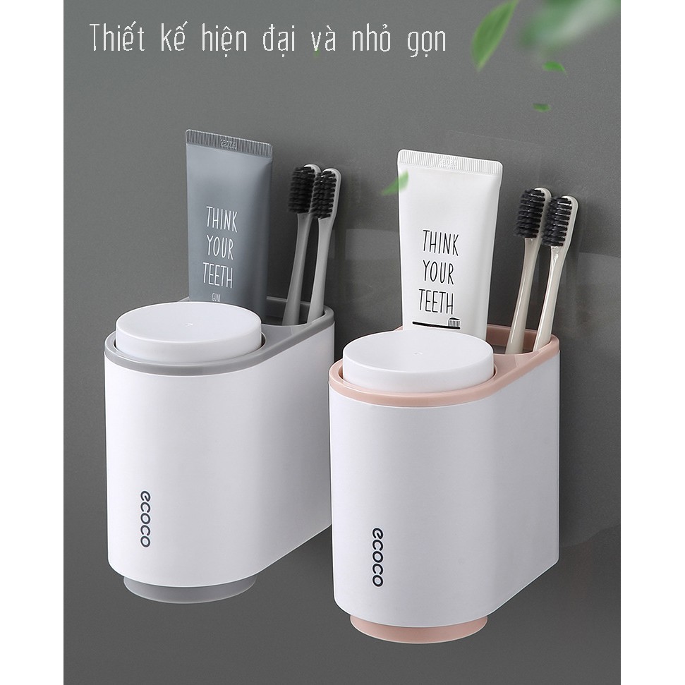 Kệ để Bàn Chải Kem Đánh Răng Ecoco Mini dán cường lực siêu chắc