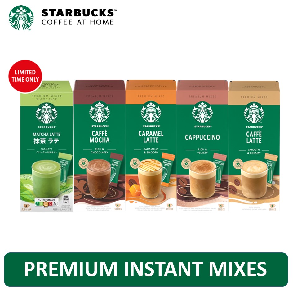 Starbucks Premium Coffee Mixes (3in1) Sticks 4 x 21.5g | Lazada