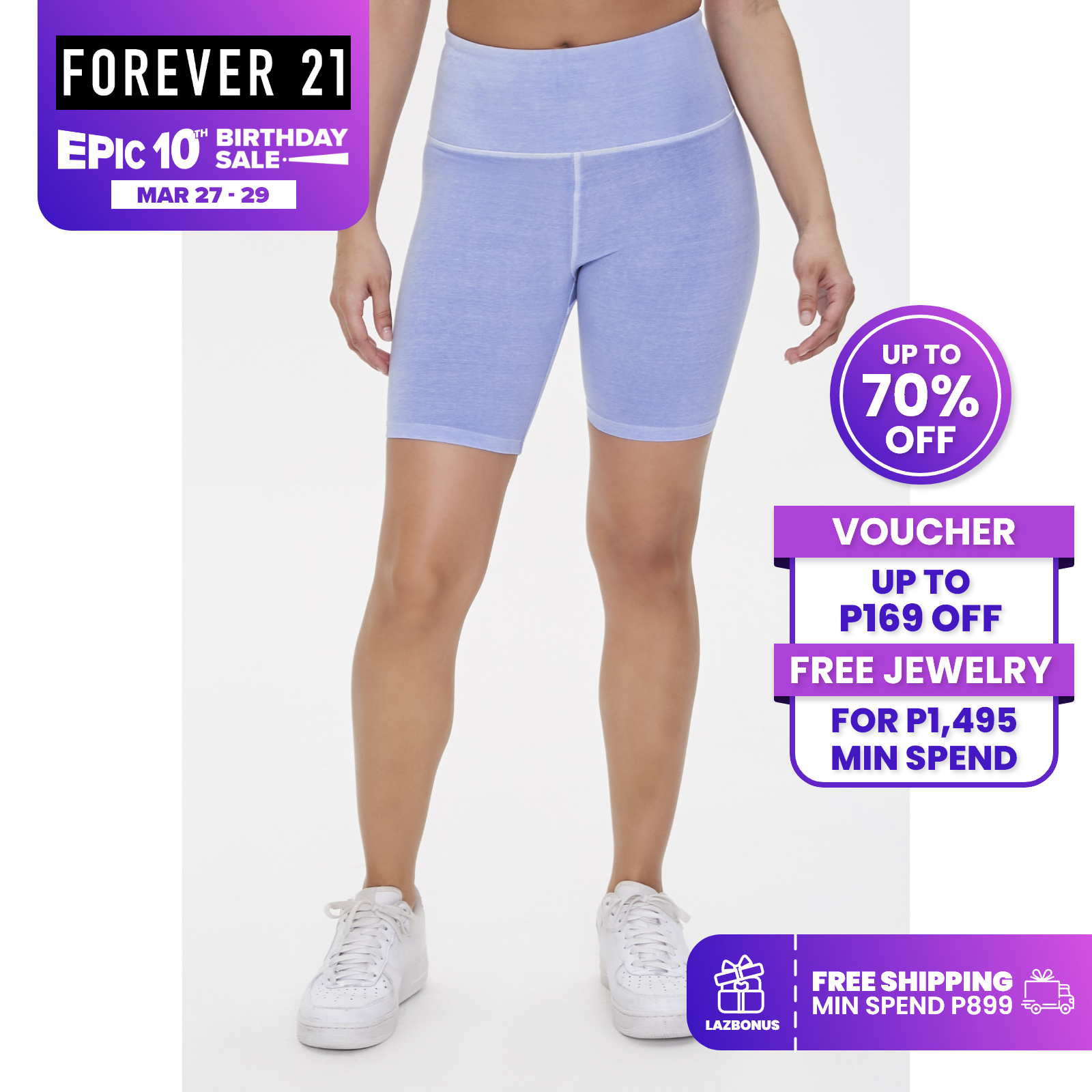 forever 21 high rise biker shorts