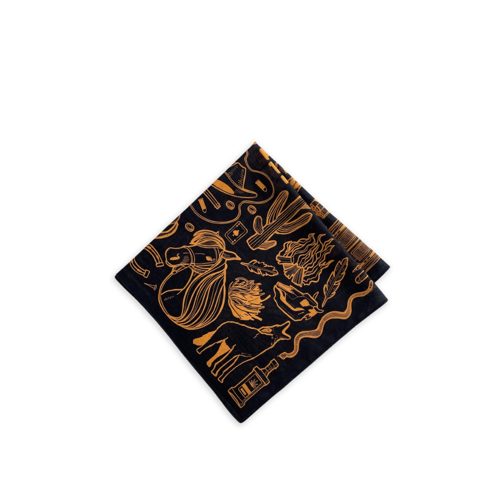 Khăn bandana cotton vintage - Khăn hoa văn thổ cẩm