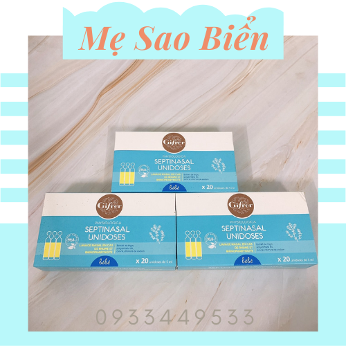Nước muối sinh lý Pháp Physiodose/ Gifrer cho trẻ sơ sinh