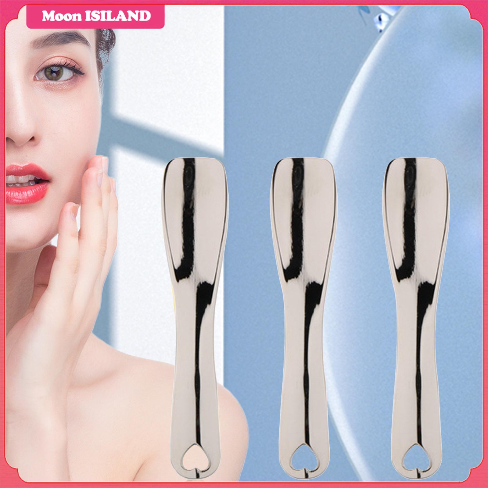Moon isiland 3pcs scoop makeup small spoon lotions diy mask tool mixing cosmetic spatula