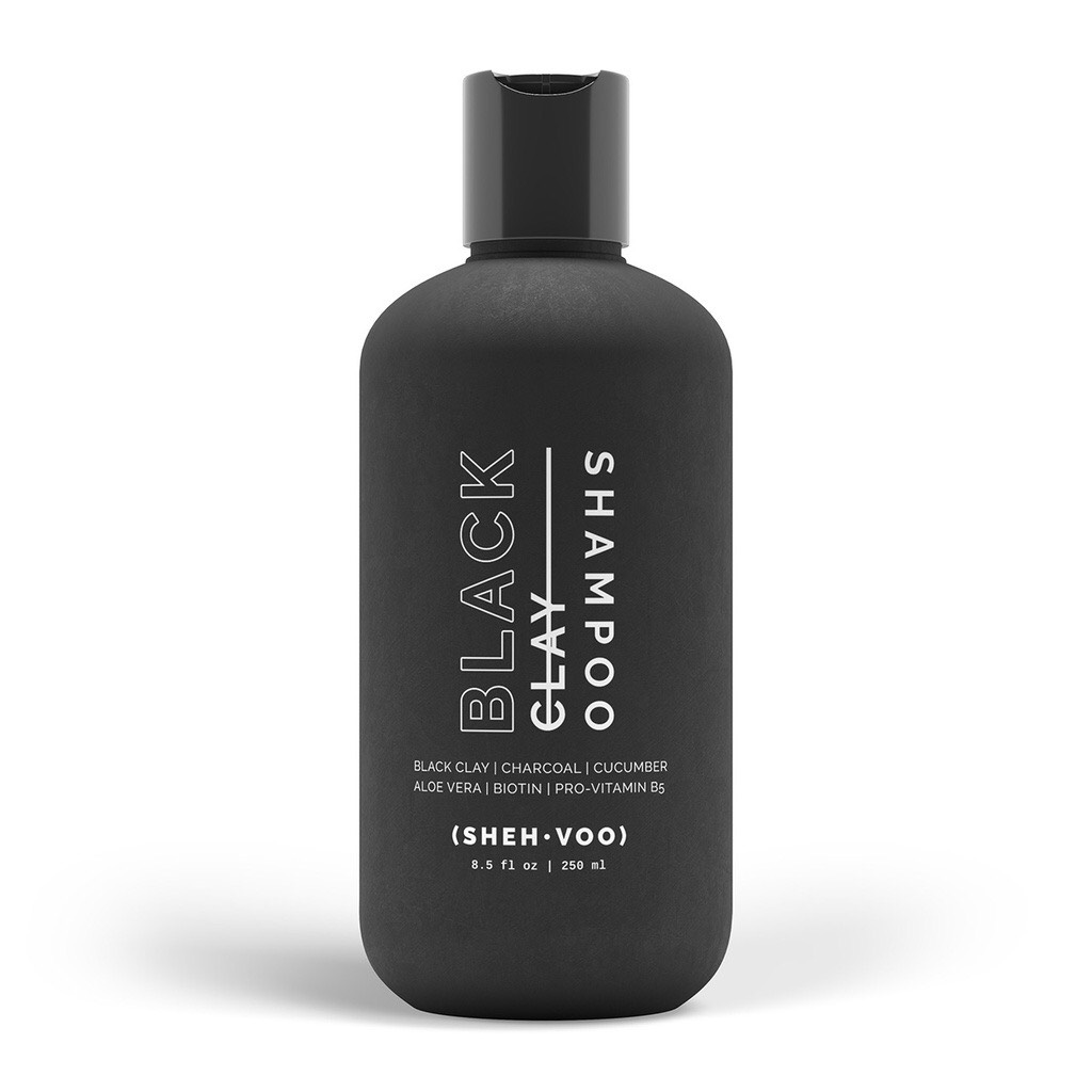 Cặp Dầu Gội Xả Shehvoo Black Clay 250ml
