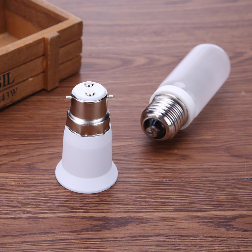 B22 to E27 LED Halogen CFL Light Base Bulb Lamp Adapter Converter Socket