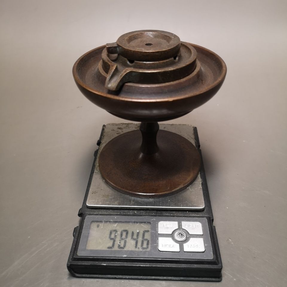 Pure copper reverse flow incense grinding plate incense burner decoration creative incense burner wire incense plate incense burner antique home decoration gift