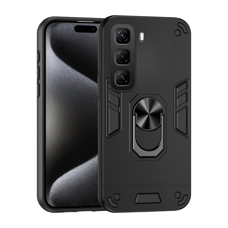 Phone Case infinix Hot 60 Pro Plus Back Cover with Holder Ring Car Adsorption Cases Casing hp for infinix Hot 60i Cover Cases. 