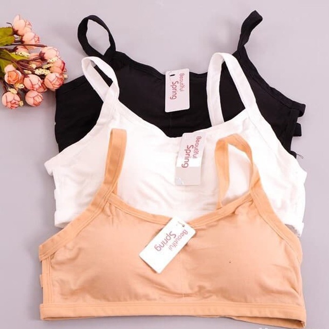 Áo bra 3 Dây Sau Lưng co giãn, có đệm ngực