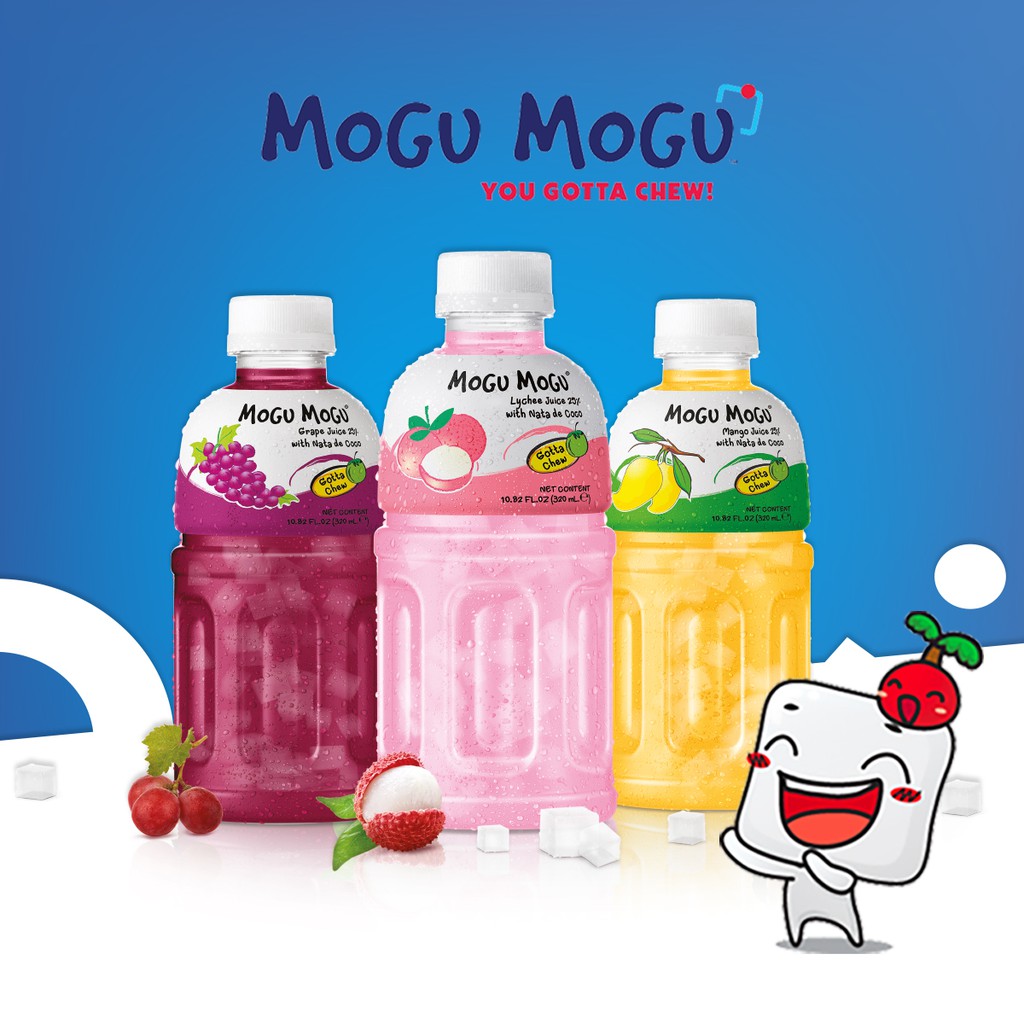 Nước trái cây Mogu Mogu có thạch dừa