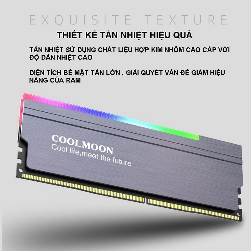 [HCM]Tản Nhiệt  Led ARGB cho RAM máy tính - Coolmoon CR-D134S