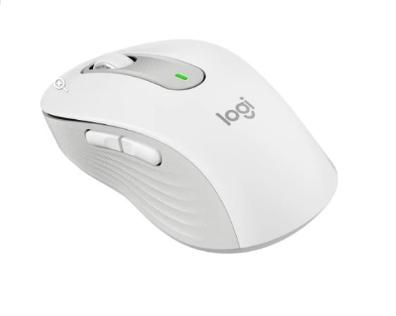 Chuột Không dây Bluetooth + Wireless Logitech Signature M650L (Size L) Màu Trắng Chính Hãng