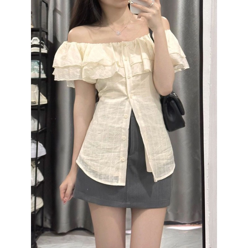 Áo croptop hai tà cực xinh m8