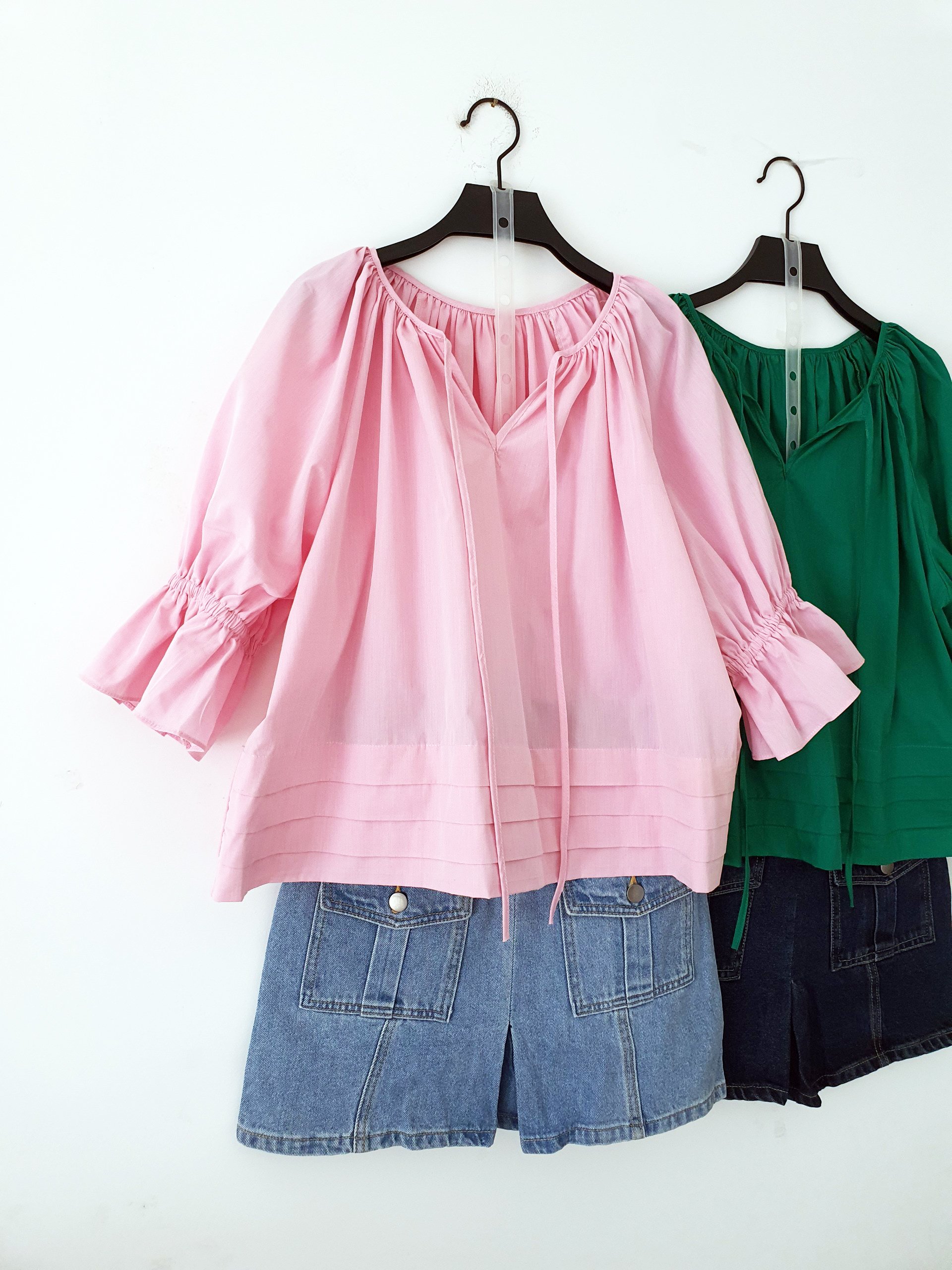 AfterBefore | Áo babydoll tay phồng nhiều màu