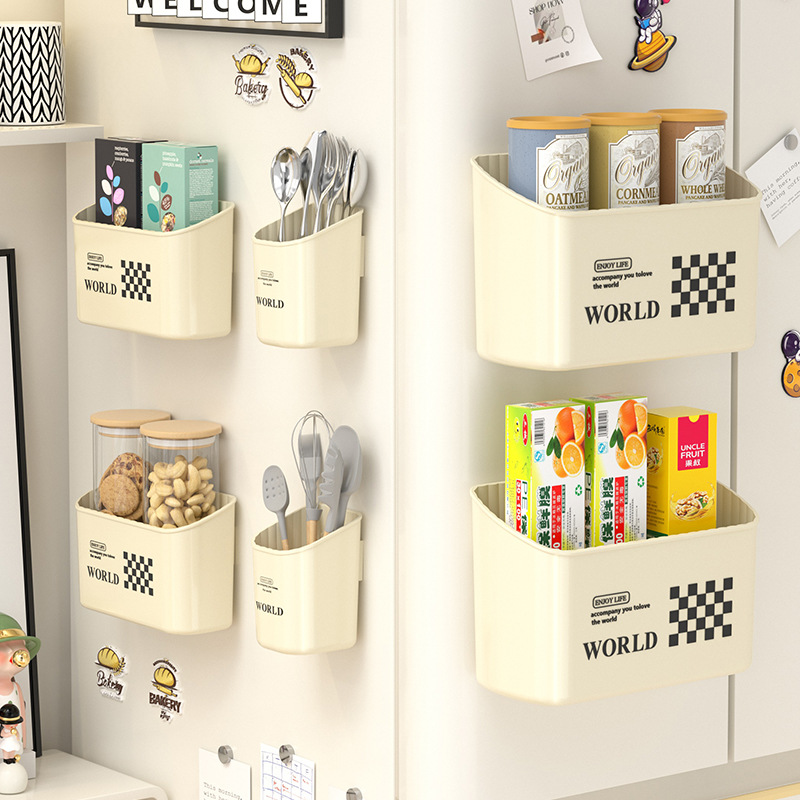 kitchen organized storage rack, storage basket, non perforated storage box