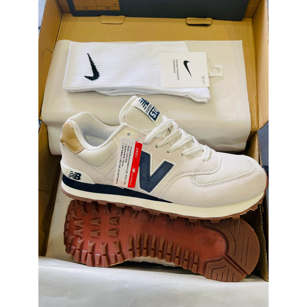 Giày Sneaker NB574 (XÁM XANH) Cao Cấp