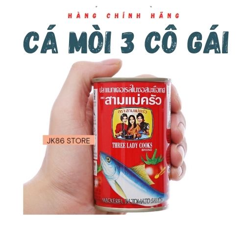 10 HỘP CÁ MÒI 3 CÔ GÁI 155g