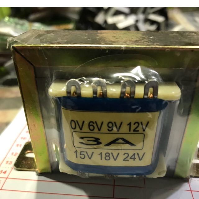 Biến áp nhiều đầu 3a 6v9v12v15v18v24v ac