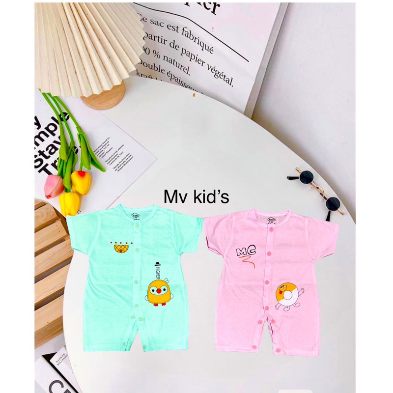 Body cotton liền thân cho bé sơ sinh