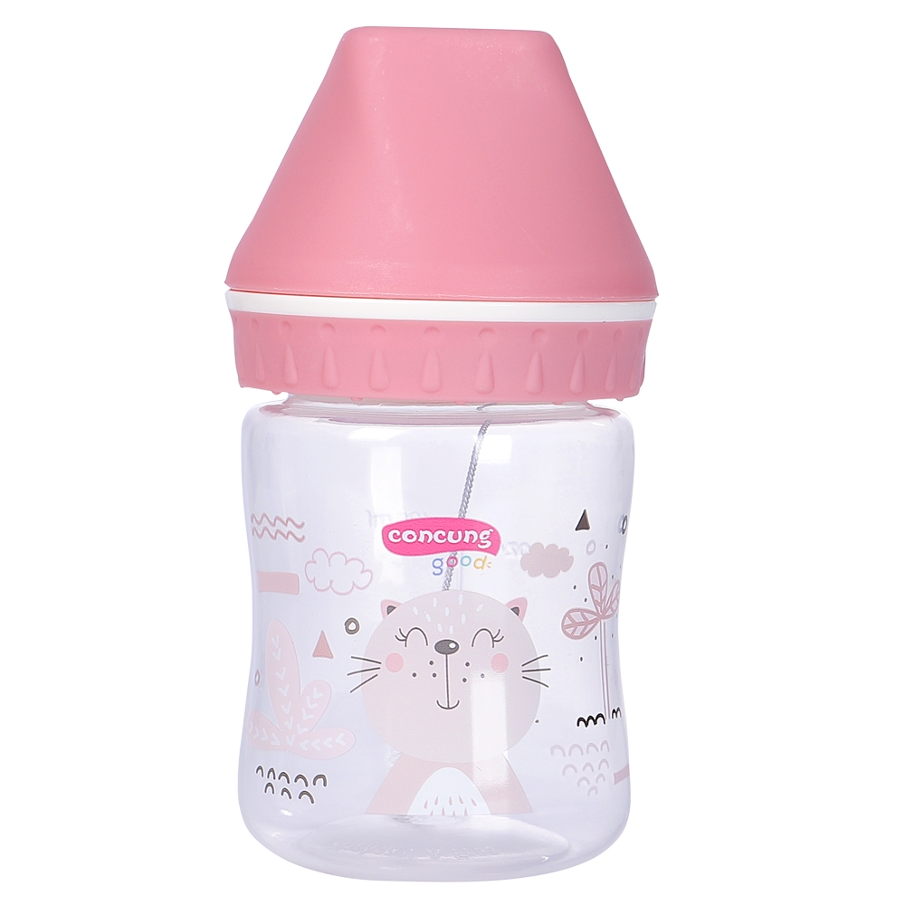 Bình sữa ConCung Good cổ rộng 120ml (Hồng)