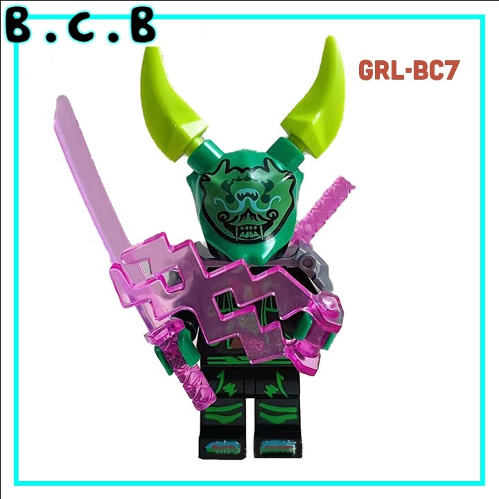 Ninjago quỷ đồ chơi lắp ráp nhân vật hiệp sỹ làng lá mô hình ninjago kẻ phản diện giá rẻ grl-bc1 - grl-bc8