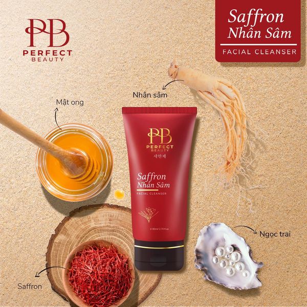 Sữa rửa mặt nhân sâm saffron PB