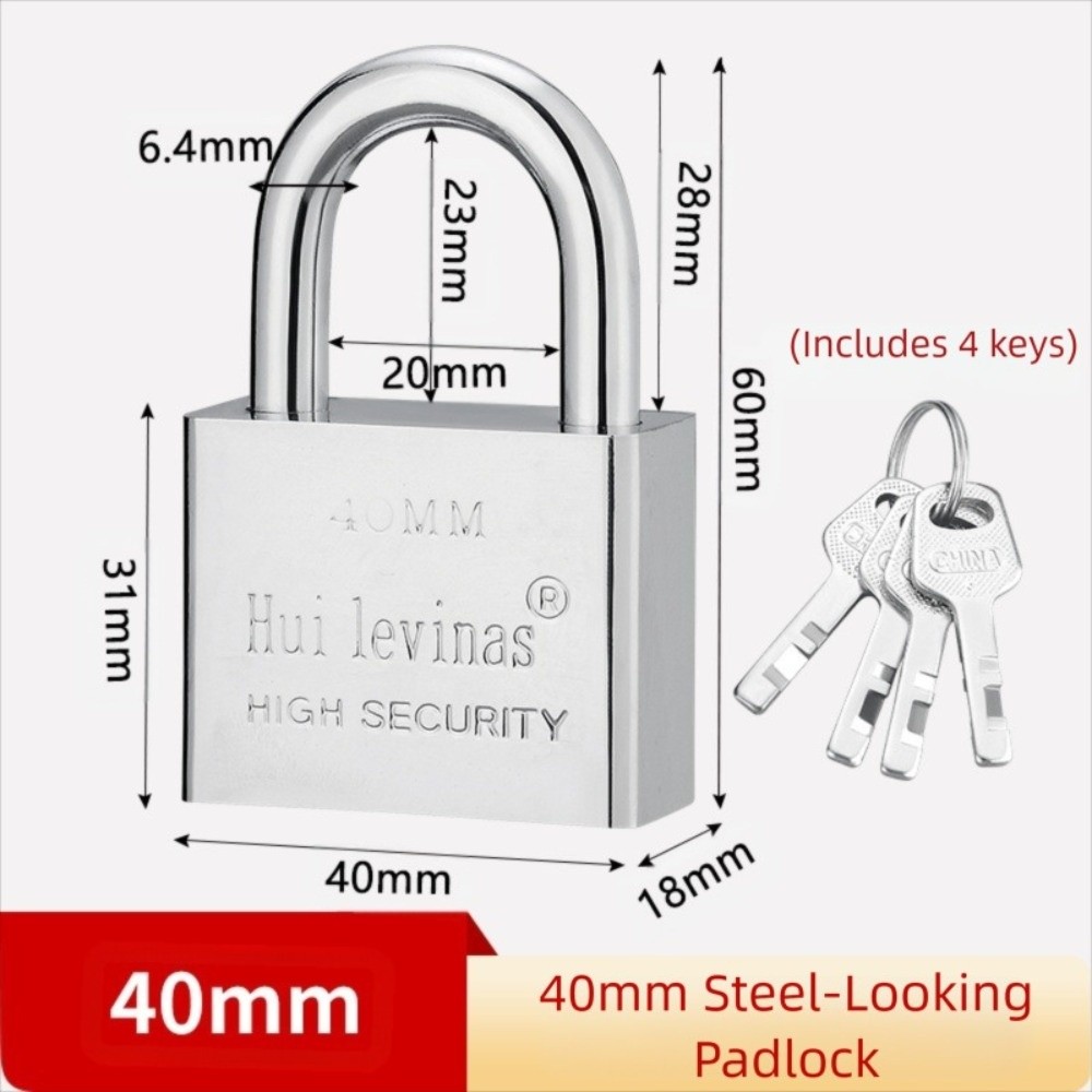 Metal Lock Small Lock Head Stainless Steel Padlock Waterproof Stainless ...