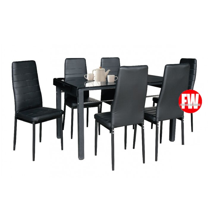 black dinette table sets