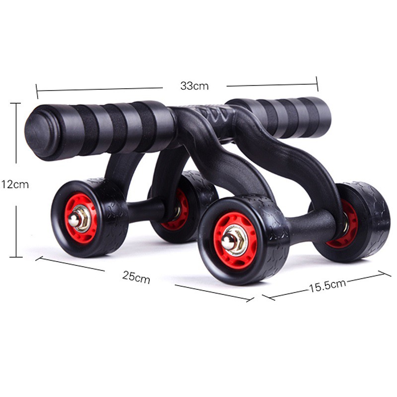(BH12T) Con lăn 4 bánh tập cơ bụng