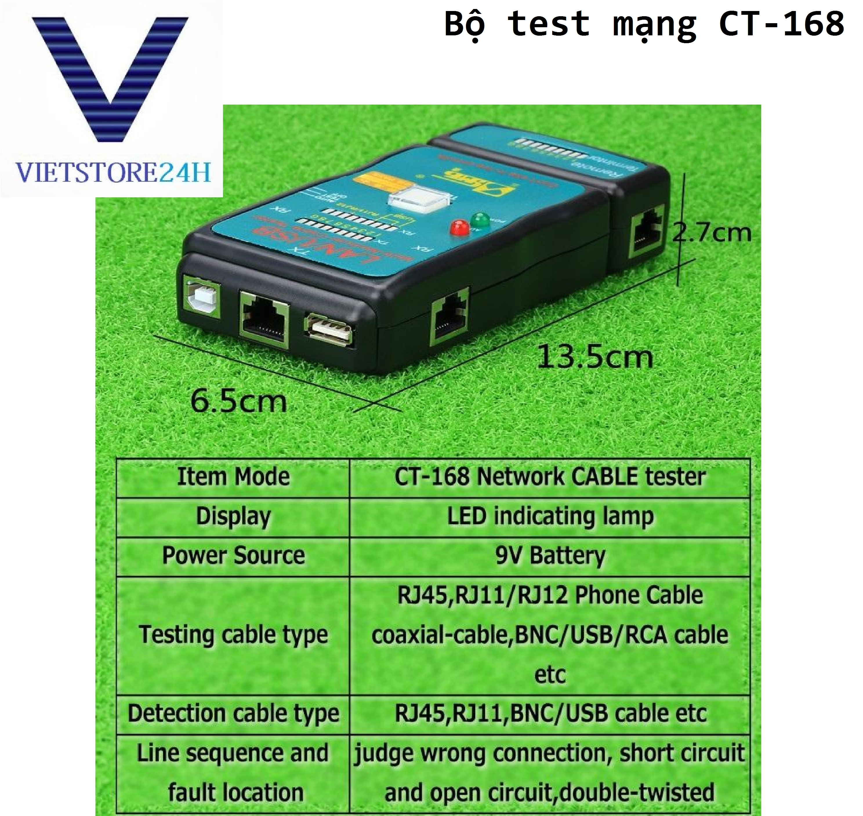 Bộ test mạng ct-168