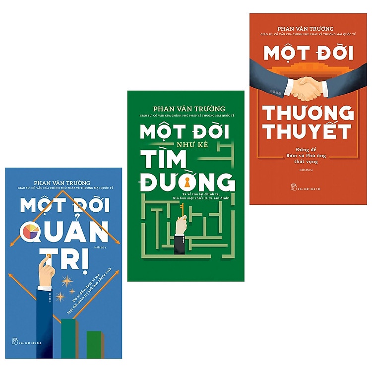 Sách - combo 3 cuốn : một đời thương thuyết + một đời quản trị + một đời như kẻ tìm đường