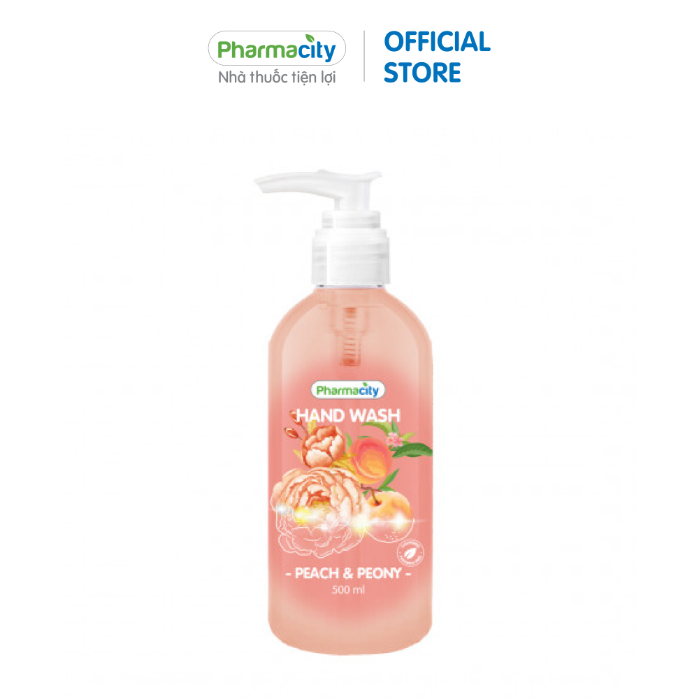 Nước rửa tay Peach & Peony Pharmacity (Chai 500ml)