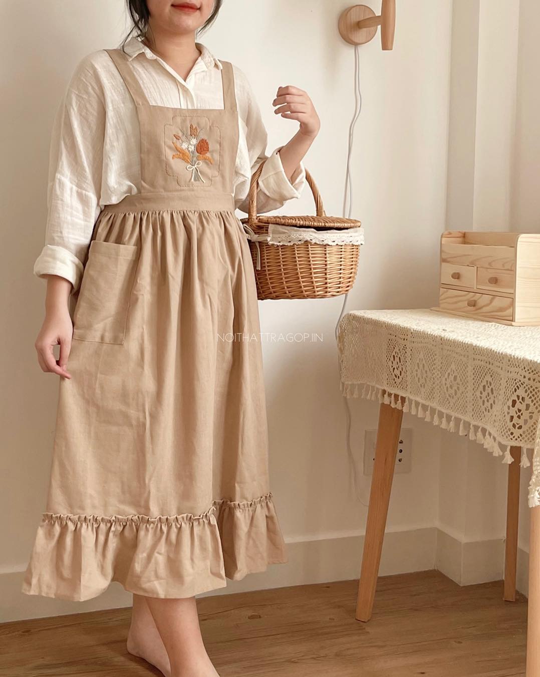 Tạp dề 03 linen vintage