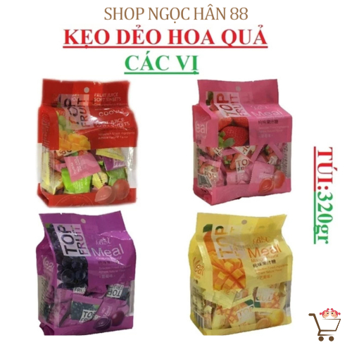 Kẹo Dẻo Trái Cây Top Fruit Coowy gói 320gr