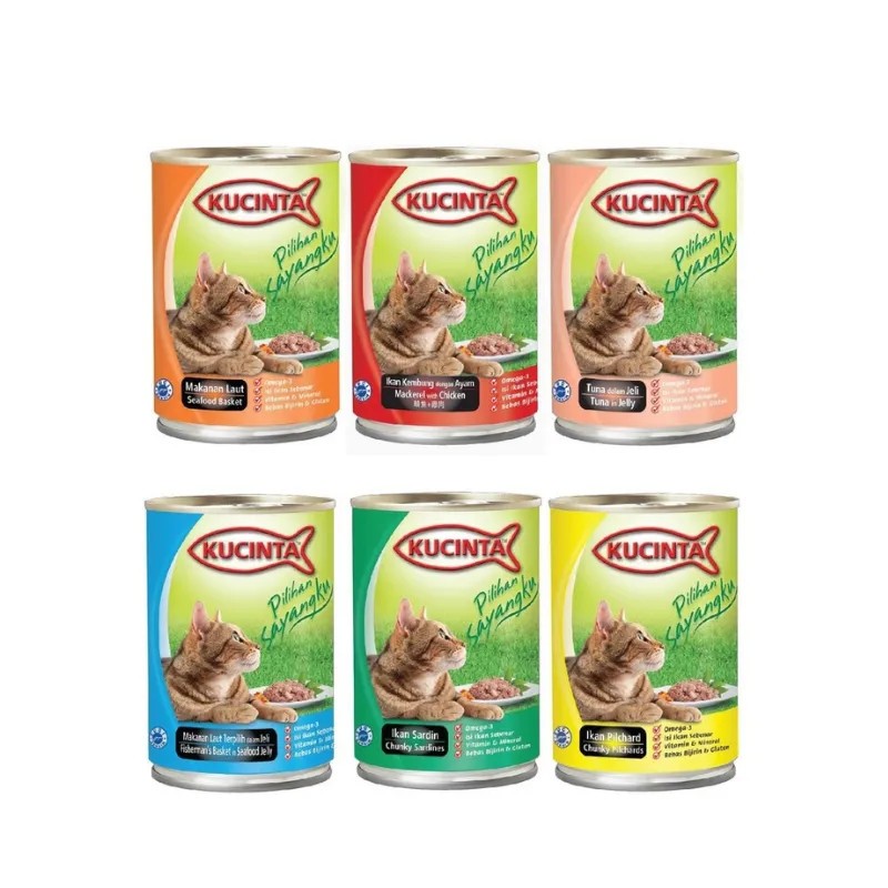 Pate cho mèo Kucinta, Pate cho mèo từ thịt thật lon 400g