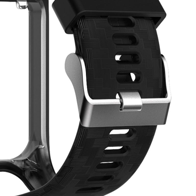 Cinturino In Silicone Rosso Per TomTom Runner 2/3, Spark 3, Adventurer – Sostituzione Morbida E Traspirante – 25mm, Taglia Unica - 4