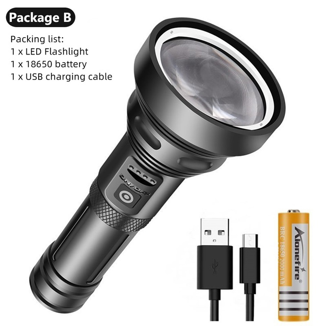 Alonefire X44 NEW Powerful Super Bright LED Flashlight Beam Distance
