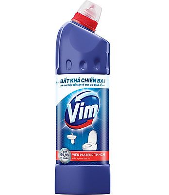 Vim Nước Tẩy Bồn Cầu Vim Diệt Khuẩn  - Xanh Nước Biển (500ml)